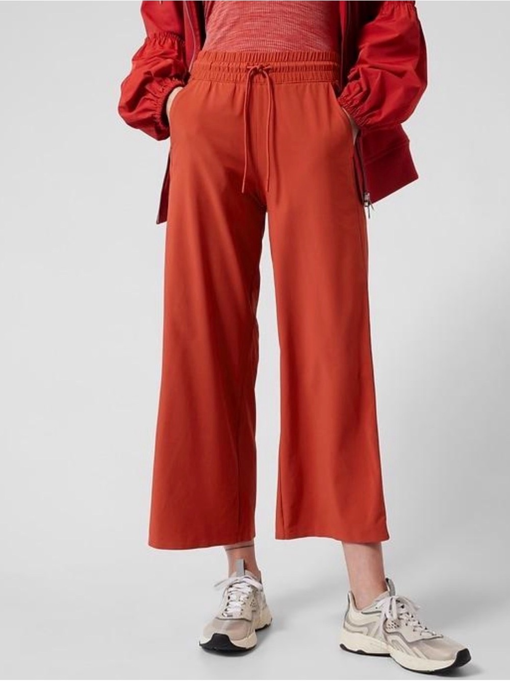 Athleta Avenue Wide Leg Crop Pant Size 4 NWOT